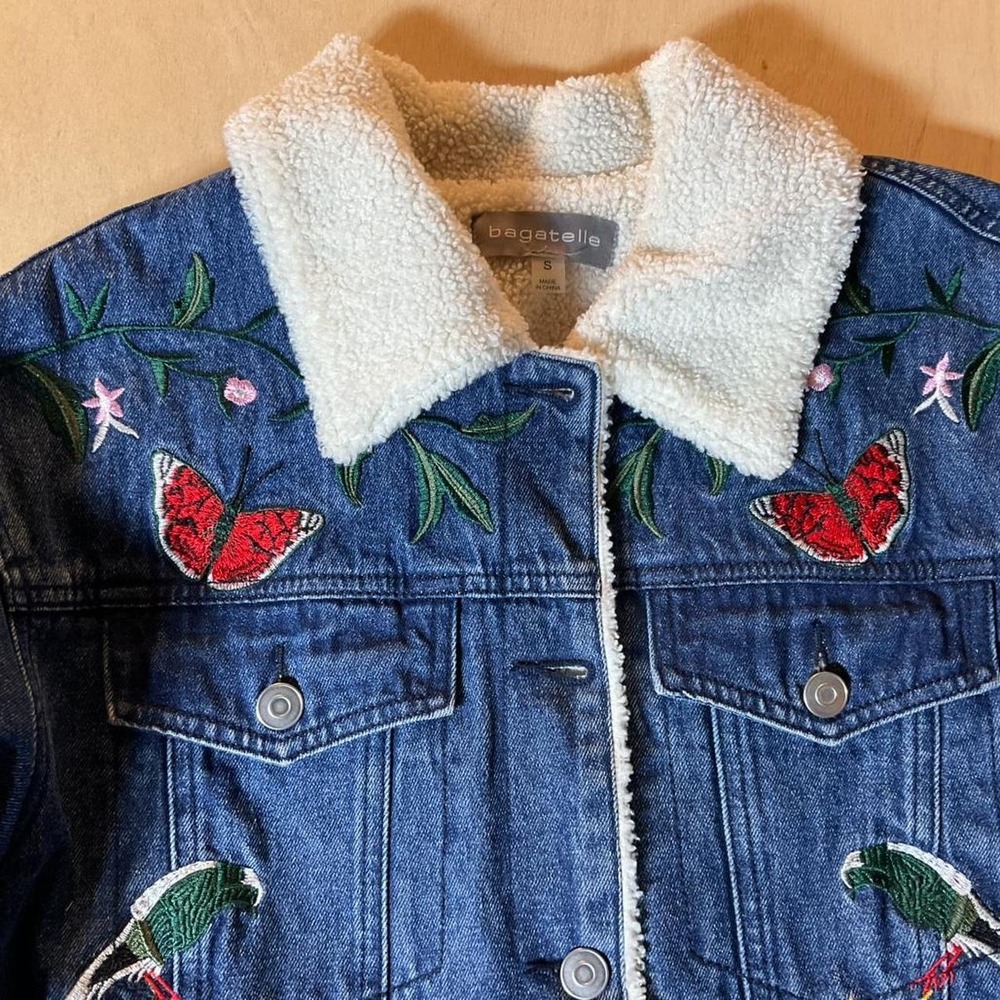 Embroidered Denim Jacket - Picture 2 of 8